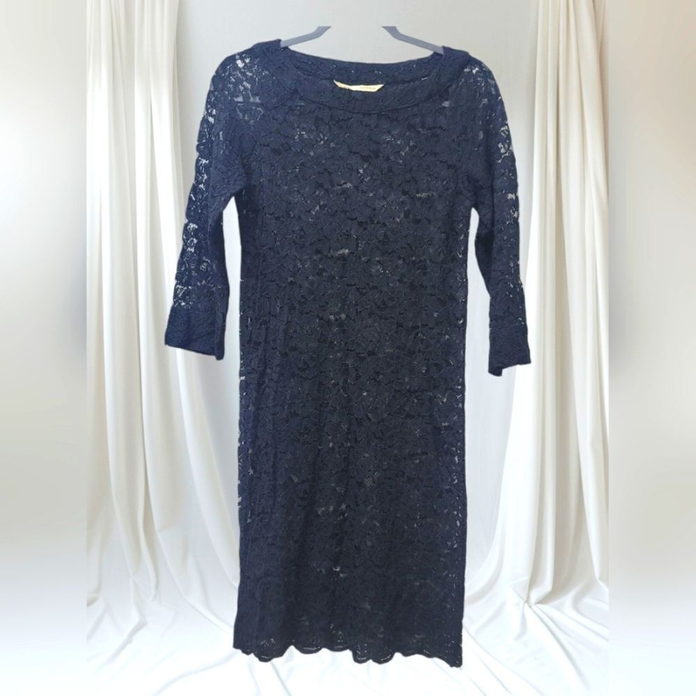 DIANE vonFURSTENBERG Lace Black Dress, 10